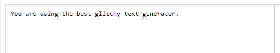 Glitch Text Generator Online to generate glitch text with wide